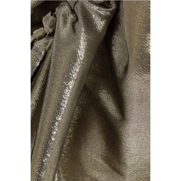Ellery Laura Silver Lamé Ruche Slip Skirt 65% Silk US 0 Australian Coture $2195 - Picture 15 of 16